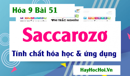 Saccarozơ trạng thái tự nhiên, Tính chất hóa học và Ứng dụng của Saccarozơ - Hóa 9 bài 51
